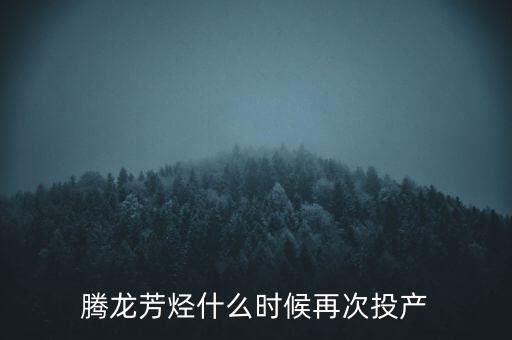 騰龍芳烴什么時候再次投產(chǎn)