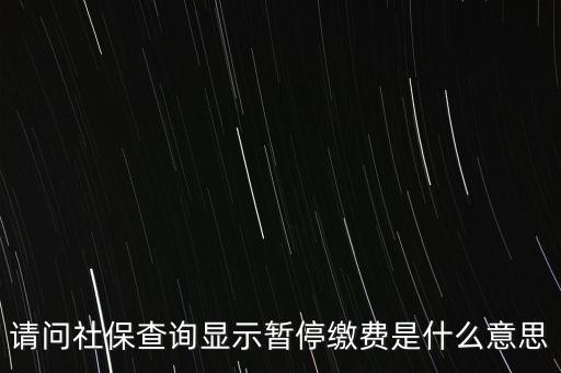 全國(guó)社?；饡和Ｊ裁匆馑?，社保停保是什么意思