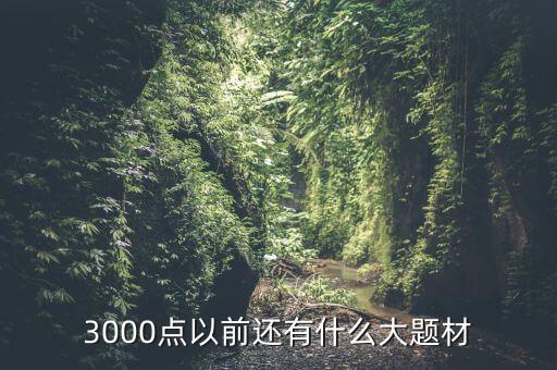 300073有什么題材，3000點以前還有什么大題材