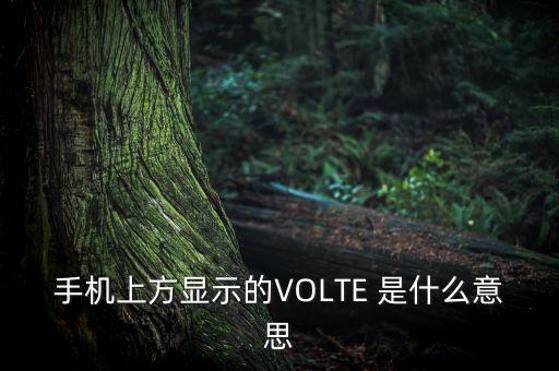 手機(jī)volte是什么意思，手機(jī)上方顯示的VOLTE 是什么意思