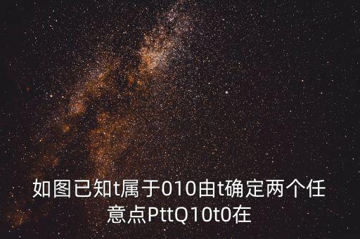 如圖已知t屬于010由t確定兩個(gè)任意點(diǎn)PttQ10t0在