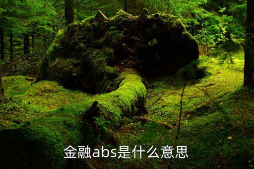 什么是銀行abs，互聯(lián)網(wǎng)消費(fèi)金融abs是什么意思