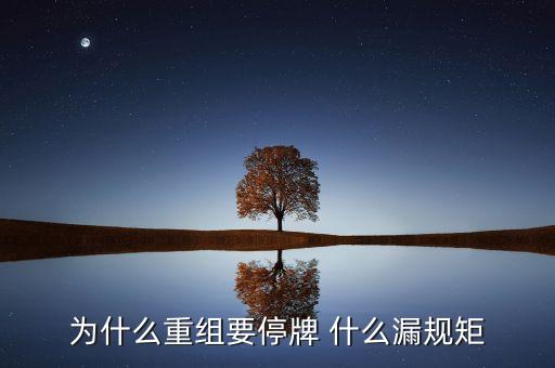 為什么湘潭電化重組暫停，湘潭電化股票停牌是什么意思