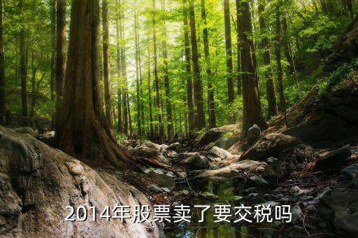 2014年臺(tái)灣股票買(mǎi)賣(mài)需要交什么稅，2014年股票賣(mài)了要交稅嗎