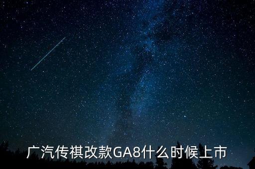 廣汽傳祺ga8什么時(shí)候上市，2021款傳祺GS8什么時(shí)候上市啊