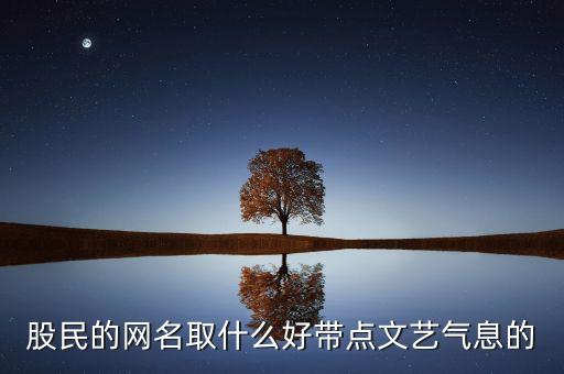 股民的網(wǎng)名取什么好帶點(diǎn)文藝氣息的