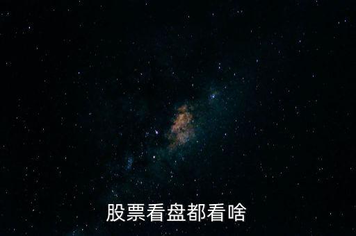 股票看盤都看啥