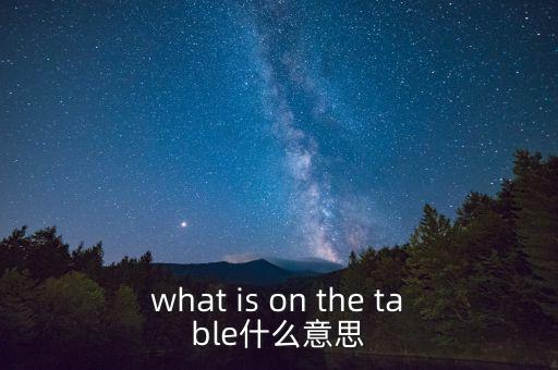 什么是中美bit談判，what is on the table什么意思