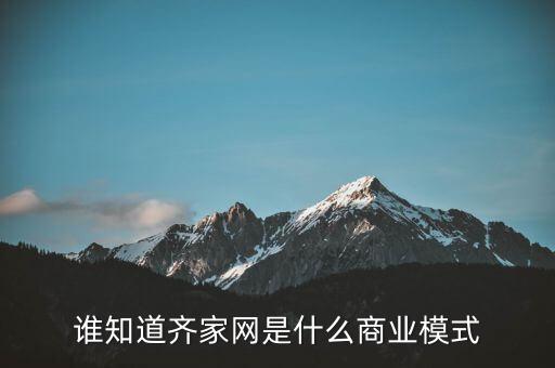 齊家網(wǎng)盈利模式是什么，齊家網(wǎng)是以什么方式成為行業(yè)大佬的有人可以簡單闡述一下嗎  搜