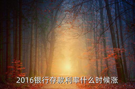 2016年銀行存款利率什么時候調(diào)整，2016存款利率會上調(diào)嗎