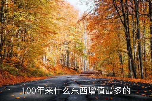 100年來什么東西增值最多的