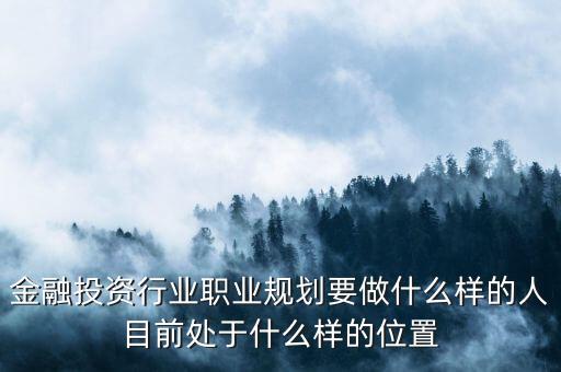 職業(yè)金融投資人是干什么的，職業(yè)金融投資人是什么意思干嘛的給有潛力但缺錢的公司投資嗎