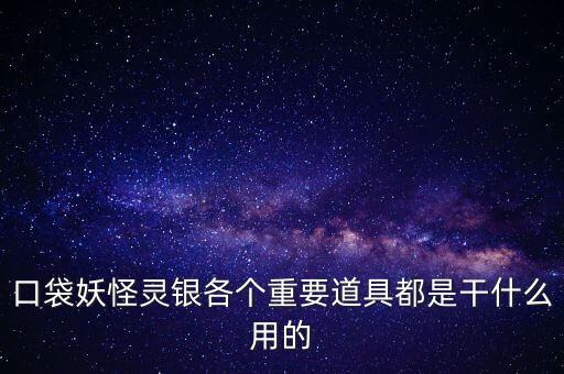 口袋妖怪銀里的元力是干什么用的，口袋妖怪銀 不懂得物品的作用意思1 普力使用招式有作用2