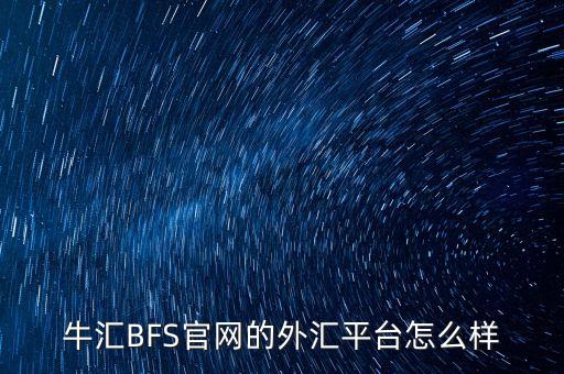 bfs牛匯什么時(shí)候成立，BFS牛匯是一家怎樣的金融公司呢