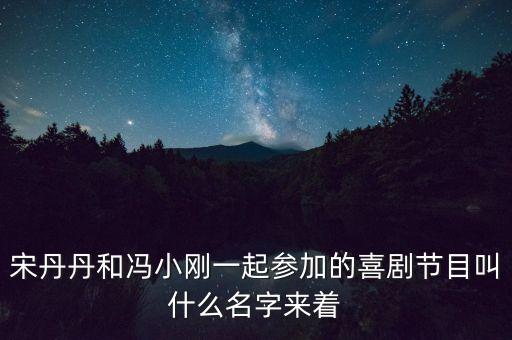 宋丹丹馮小剛的評委節(jié)目是什么，歡樂喜劇人評委都有誰