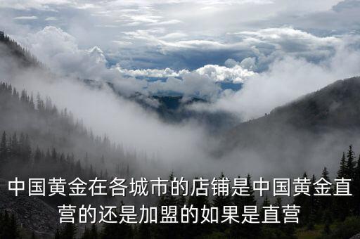 中國黃金在各城市的店鋪是中國黃金直營的還是加盟的如果是直營