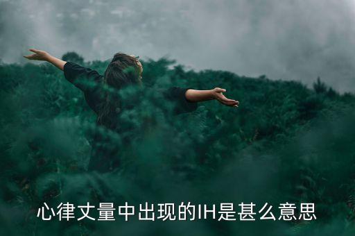 心律丈量中出現(xiàn)的IH是甚么意思