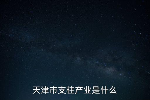 天津市支柱產(chǎn)業(yè)是什么