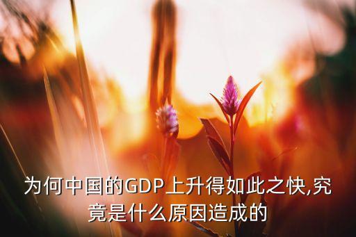 為什么中國(guó)注重gdp