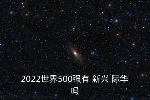 2022世界500強(qiáng)有 新興 際華嗎