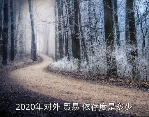 2020年對外 貿(mào)易 依存度是多少