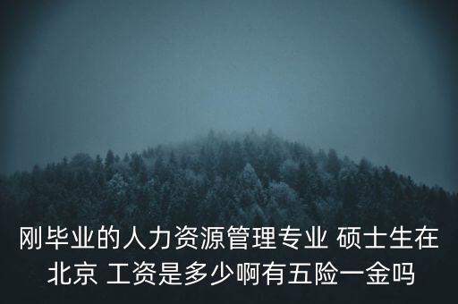 剛畢業(yè)的人力資源管理專業(yè) 碩士生在 北京 工資是多少啊有五險一金嗎