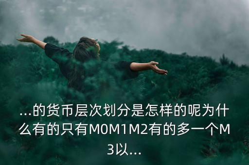 ...的貨幣層次劃分是怎樣的呢為什么有的只有M0M1M2有的多一個(gè)M3以...