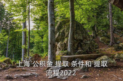  上海 公積金 提取 條件和 提取流程2022