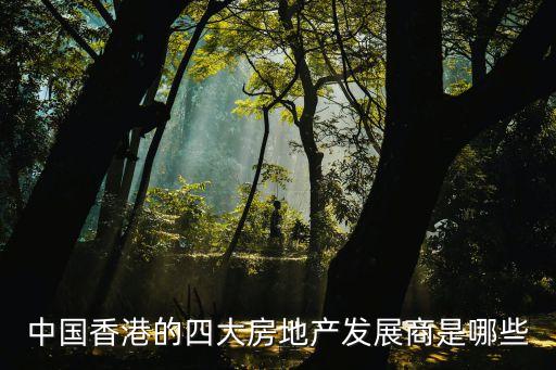 中國香港的四大房地產(chǎn)發(fā)展商是哪些