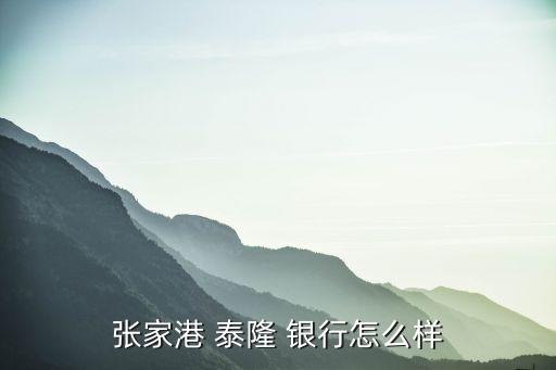 泰隆銀行小微金融