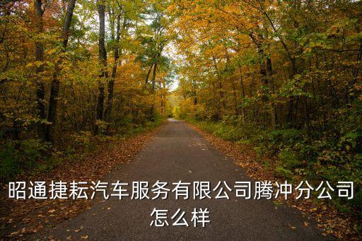 昭通捷耘汽車服務(wù)有限公司騰沖分公司怎么樣