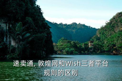 速賣通, 敦煌網(wǎng)和Wish三者平臺規(guī)則的區(qū)別