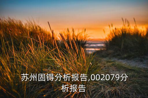  蘇州固锝分析報(bào)告,002079分析報(bào)告