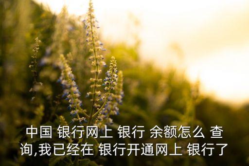 網(wǎng)中國(guó)上銀行余額查詢,郵政儲(chǔ)蓄銀行余額查詢短信