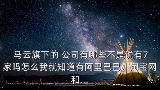 馬云收購的金融公司有多少