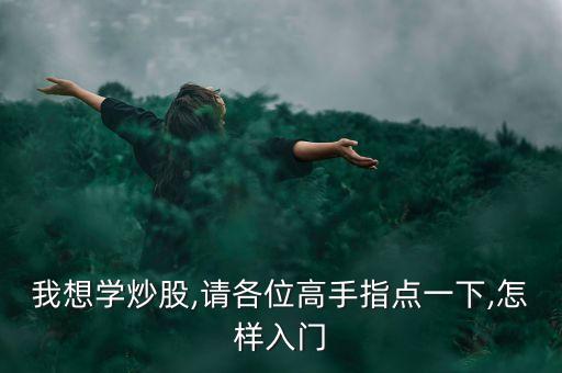 我想學(xué)炒股,請(qǐng)各位高手指點(diǎn)一下,怎樣入門