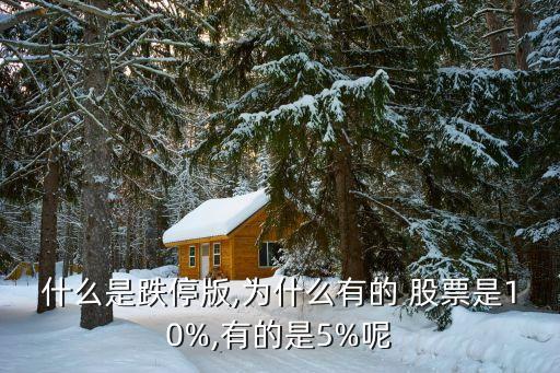 什么是跌停版,為什么有的 股票是10%,有的是5%呢