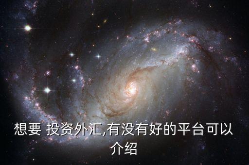 想要 投資外匯,有沒有好的平臺(tái)可以介紹