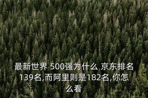 最新世界 500強(qiáng)為什么 京東排名139名,而阿里則是182名,你怎么看