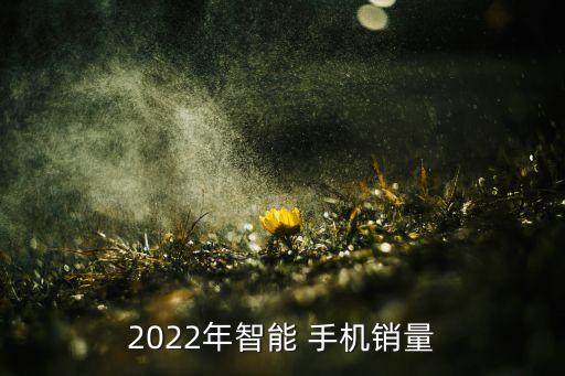 2022年智能 手機(jī)銷量