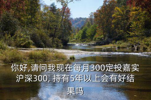 你好,請(qǐng)問我現(xiàn)在每月300定投嘉實(shí)滬深300, 持有5年以上會(huì)有好結(jié)果嗎