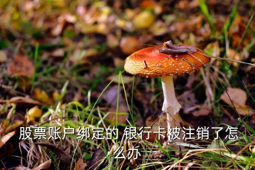  股票賬戶綁定的 銀行卡被注銷了怎么辦