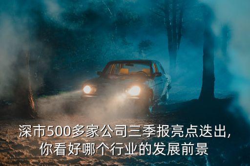 深市500多家公司三季報亮點迭出,你看好哪個行業(yè)的發(fā)展前景