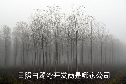  日照白鷺灣開發(fā)商是哪家公司