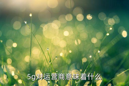 5g對(duì)運(yùn)營(yíng)商意味著什么