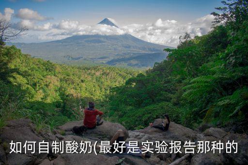 如何自制酸奶(最好是實(shí)驗(yàn)報(bào)告那種的