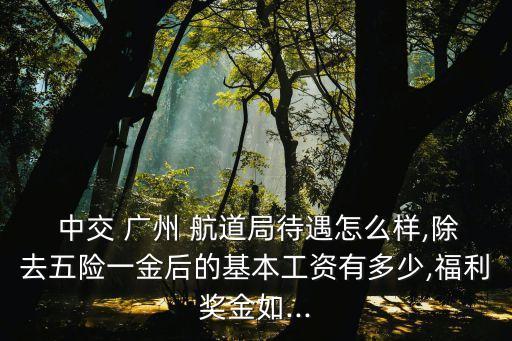  中交 廣州 航道局待遇怎么樣,除去五險(xiǎn)一金后的基本工資有多少,福利獎(jiǎng)金如...