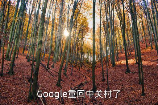 Google重回中關(guān)村了