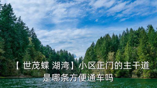 【 世茂蝶 湖灣】小區(qū)正門的主干道是哪條方便通車嗎