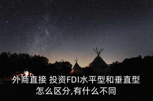 外商直接 投資FDI水平型和垂直型怎么區(qū)分,有什么不同